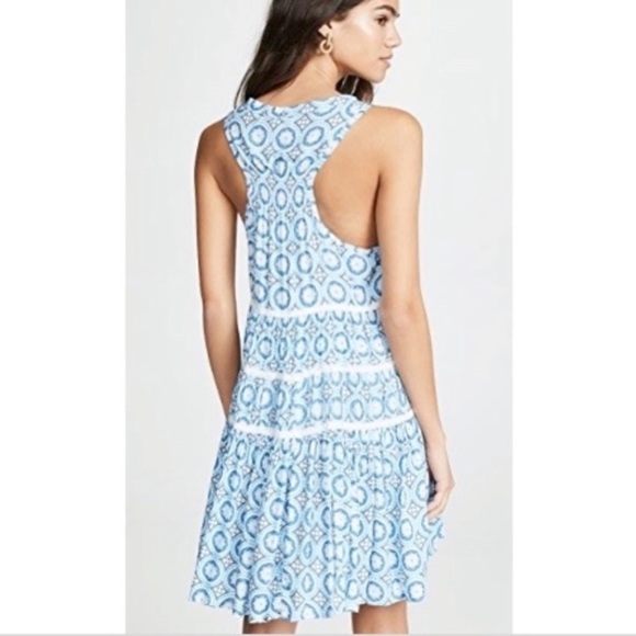 Tiare Hawaii blue lighthouse mini dress coverup one size - Picture 2 of 14